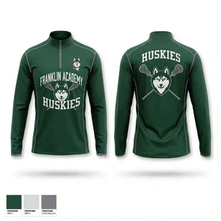 Quarter Zip Jacket, Franklin Academy Huskies, Men's Lacrosse, Teamtime, Team time, sublimation, custom sports apparel, team uniforms, spirit wear, spiritwear, sports uniforms, custom shirts, team store, custom team store, fundraiser sports, apparel fundraiser