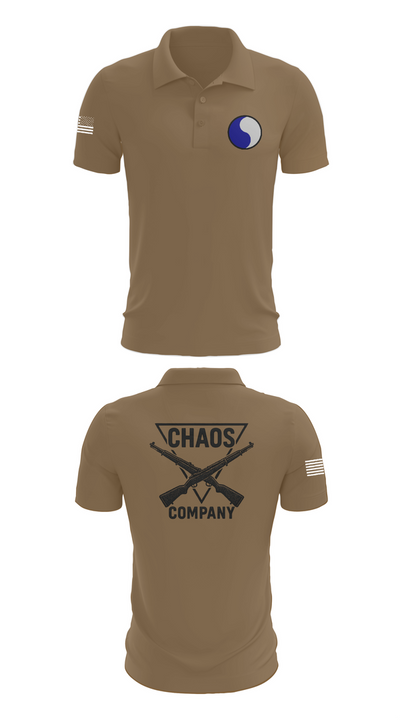 C-Co 1/116 29th IN BDE 88691555 Short Sleeve Performance Polo - 7