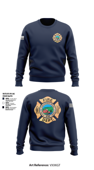 Crew Neck Sweatshirt, Cedar Bluff Fire Department, Fire Department, Teamtime, Team time, sublimation, custom sports apparel, team uniforms, spirit wear, spiritwear, sports uniforms, custom shirts, team store, custom team store, fundraiser sports, apparel fundraiser