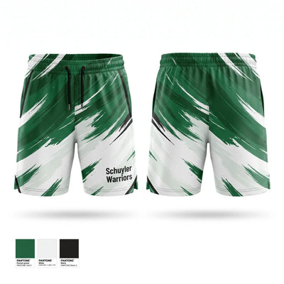 Schuyler Warriors Athletic Shorts With Pockets - 1