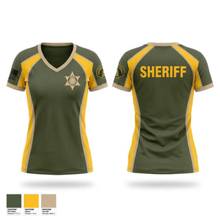 Womens Short Sleeve Vneck Shirt, Riverside county sheriff, Police, Teamtime, Team time, sublimation, custom sports apparel, team uniforms, spirit wear, spiritwear, sports uniforms, custom shirts, team store, custom team store, fundraiser sports, apparel fundraiser
