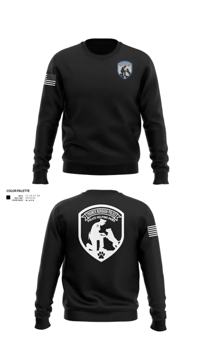 Police Helping Paws 66972550 Crew Neck Sweatshirt - 21