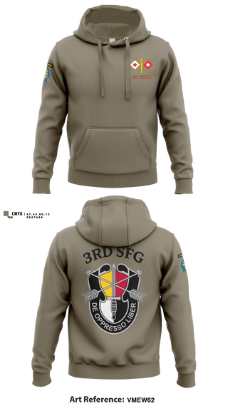 Hoodie, S6 HHC 3SFG(A), Army, Teamtime, Team time, sublimation, custom sports apparel, team uniforms, spirit wear, spiritwear, sports uniforms, custom shirts, team store, custom team store, fundraiser sports, apparel fundraiser