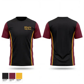 Short Sleeve Performance Shirt, Milford hs lady Bucs, Women's Lacrosse, Teamtime, Team time, sublimation, custom sports apparel, team uniforms, spirit wear, spiritwear, sports uniforms, custom shirts, team store, custom team store, fundraiser sports, apparel fundraiser