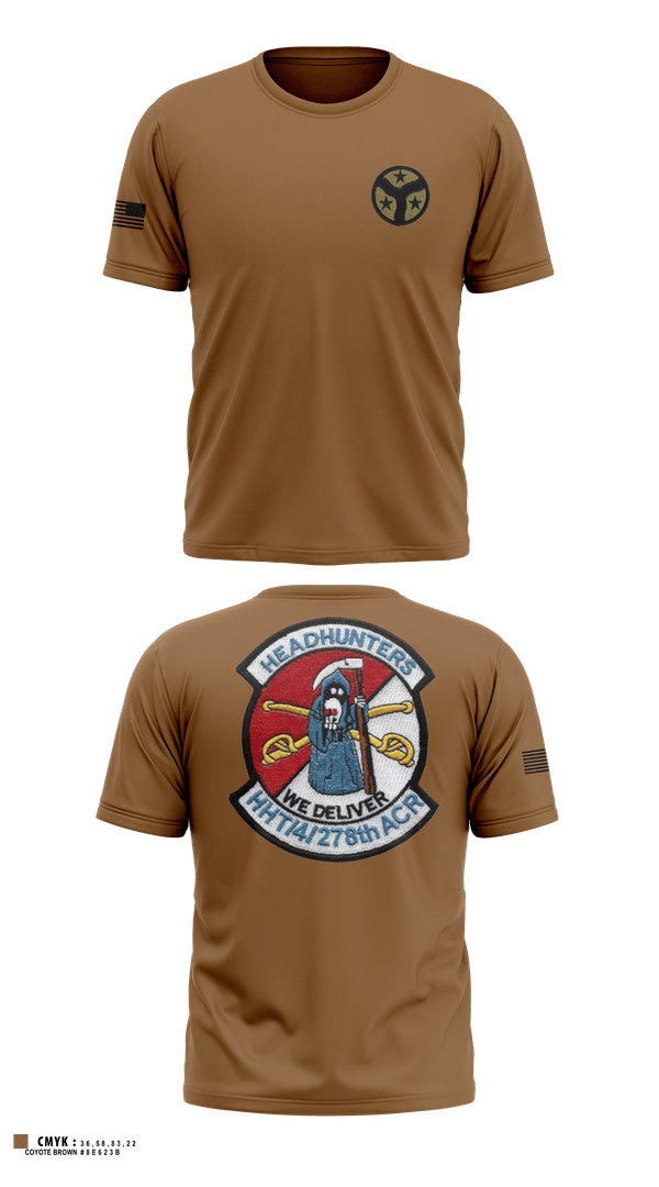 Old School Cotton Feel Shirt, 278th armored cavalry regiment, National Guard, Teamtime, Team time, sublimation, custom sports apparel, team uniforms, spirit wear, spiritwear, sports uniforms, custom shirts, team store, custom team store, fundraiser sports, apparel fundraiser