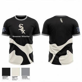 Short Sleeve Performance Shirt, Bessemer WhiteSox, Baseball, Teamtime, Team time, sublimation, custom sports apparel, team uniforms, spirit wear, spiritwear, sports uniforms, custom shirts, team store, custom team store, fundraiser sports, apparel fundraiser