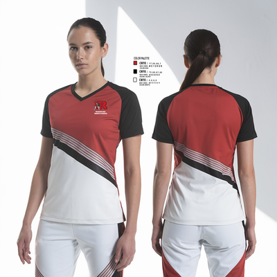 Reading Red Knights Soccer 24627285 Women's Short Sleeve V-neck Shirt - 2