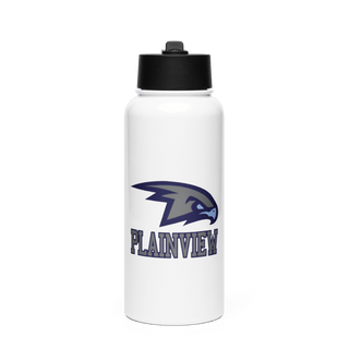Plainview Hawks 8354559 Stainless Steel Water Bottle with a Straw Lid