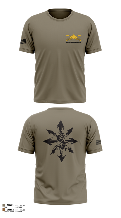 Charlie Company 120th INF 49997555 Short Sleeve Performance Shirt - 1