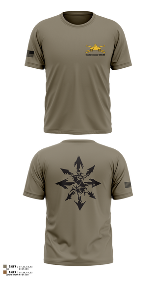 Old School Cotton Feel Shirt, Charlie Company 120th INF, National Guard, Teamtime, Team time, sublimation, custom sports apparel, team uniforms, spirit wear, spiritwear, sports uniforms, custom shirts, team store, custom team store, fundraiser sports, apparel fundraiser
