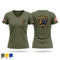Livingston Co Sheriff K9 Women's Short Sleeve V-neck Shirt - 1