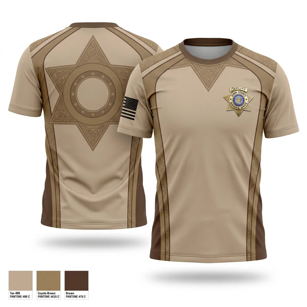 Short Sleeve Performance Shirt, Dunn County Sheriff, Police, Teamtime, Team time, sublimation, custom sports apparel, team uniforms, spirit wear, spiritwear, sports uniforms, custom shirts, team store, custom team store, fundraiser sports, apparel fundraiser