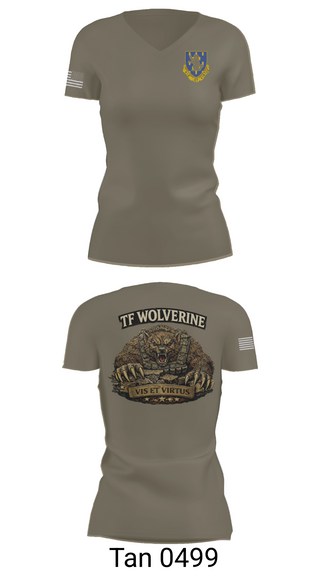 Womens Short Sleeve Vneck Shirt, 3-337 TSBN, Army, Teamtime, Team time, sublimation, custom sports apparel, team uniforms, spirit wear, spiritwear, sports uniforms, custom shirts, team store, custom team store, fundraiser sports, apparel fundraiser