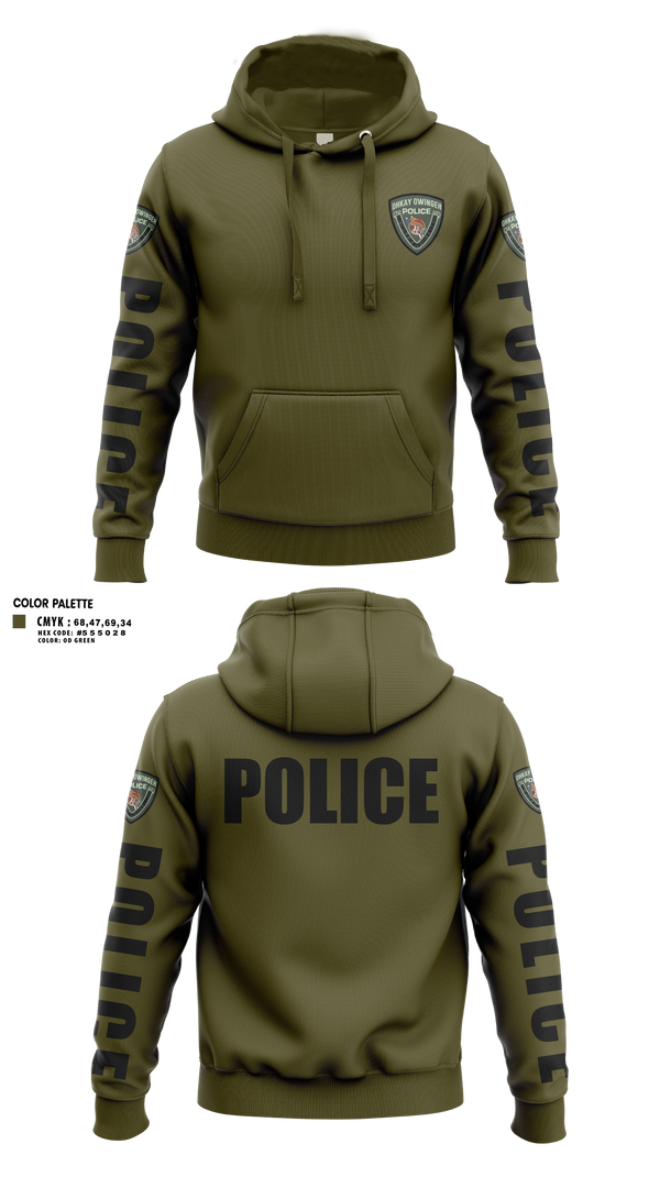 Hoodie, Ohkay Owingeh Police Department, Police, Teamtime, Team time, sublimation, custom sports apparel, team uniforms, spirit wear, spiritwear, sports uniforms, custom shirts, team store, custom team store, fundraiser sports, apparel fundraiser