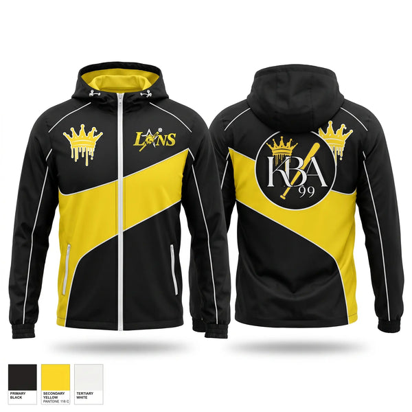 Windbreaker, KBALIONS, Baseball, Teamtime, Team time, sublimation, custom sports apparel, team uniforms, spirit wear, spiritwear, sports uniforms, custom shirts, team store, custom team store, fundraiser sports, apparel fundraiser