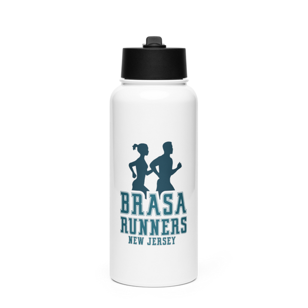 Brasa Runners NJ 22301494 Stainless Steel Water Bottle with a Straw Lid