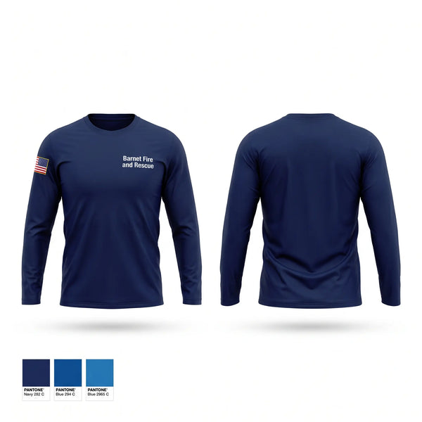 Long Sleeve Performance Shirt, Barnet Fire and Rescue, Fire Department, Teamtime, Team time, sublimation, custom sports apparel, team uniforms, spirit wear, spiritwear, sports uniforms, custom shirts, team store, custom team store, fundraiser sports, apparel fundraiser