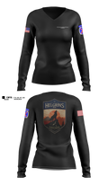 Headquarters and Distribution Company Women's Long Sleeve V-neck Shirt - 12