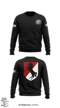 White Platoon Raging RhinosUs Army Crew Neck Sweatshirt - 1