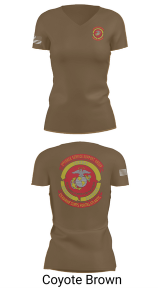 Womens Short Sleeve Vneck Shirt, Det ‘A’ 2nd FSSG, , Teamtime, Team time, sublimation, custom sports apparel, team uniforms, spirit wear, spiritwear, sports uniforms, custom shirts, team store, custom team store, fundraiser sports, apparel fundraiser