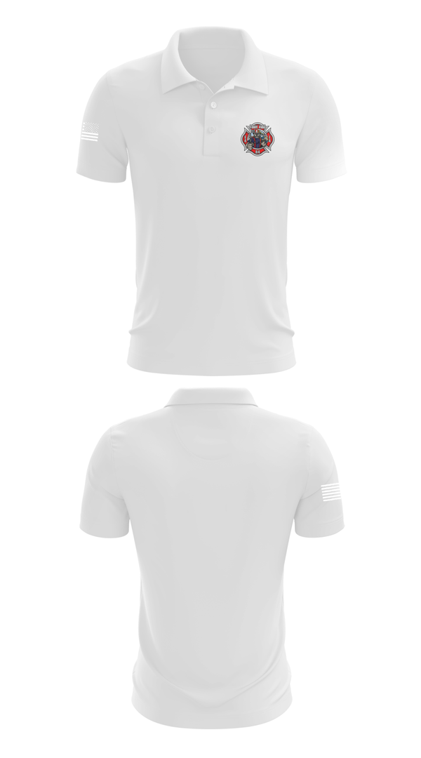 Short Sleeve Performance Polo, Troy Fire Department Station #4, Fire Department, Teamtime, Team time, sublimation, custom sports apparel, team uniforms, spirit wear, spiritwear, sports uniforms, custom shirts, team store, custom team store, fundraiser sports, apparel fundraiser