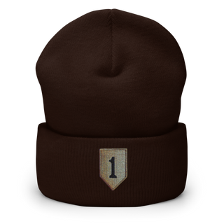 1st infantry division 88621490 Cuffed Beanie | Yupoong 1501KC