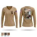 41st Engineer Battalion 4474785 Women's Long Sleeve V-neck Shirt - 1
