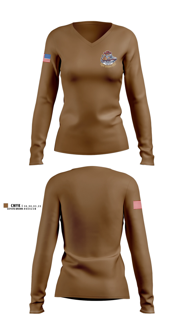 Womens Long Sleeve Vneck Shirt, NAVY, Navy, Teamtime, Team time, sublimation, custom sports apparel, team uniforms, spirit wear, spiritwear, sports uniforms, custom shirts, team store, custom team store, fundraiser sports, apparel fundraiser