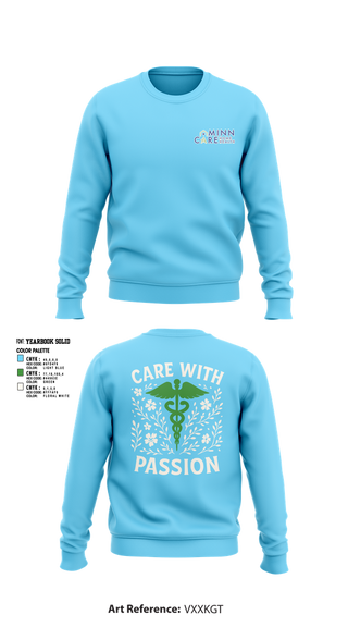 Crew Neck Sweatshirt, Minn Care Home Health, , Teamtime, Team time, sublimation, custom sports apparel, team uniforms, spirit wear, spiritwear, sports uniforms, custom shirts, team store, custom team store, fundraiser sports, apparel fundraiser