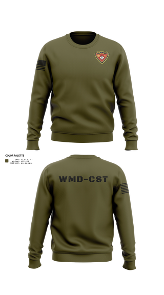Crew Neck Sweatshirt, 2nd WMD CST, Army, Teamtime, Team time, sublimation, custom sports apparel, team uniforms, spirit wear, spiritwear, sports uniforms, custom shirts, team store, custom team store, fundraiser sports, apparel fundraiser