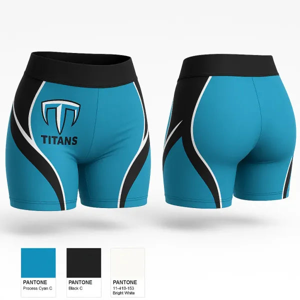 Womens Shorts, Titans, Women's Basketball, Teamtime, Team time, sublimation, custom sports apparel, team uniforms, spirit wear, spiritwear, sports uniforms, custom shirts, team store, custom team store, fundraiser sports, apparel fundraiser
