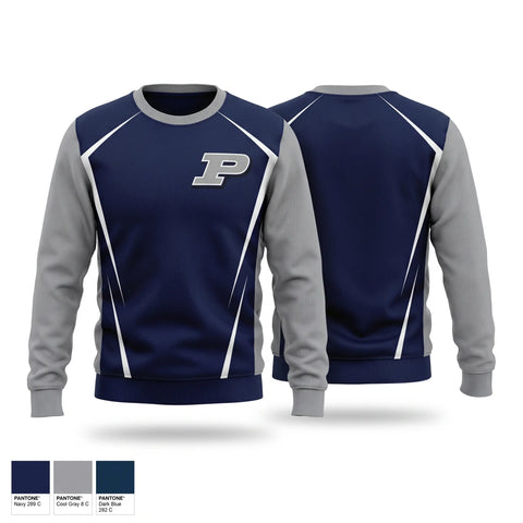 Crew Neck Sweatshirt, Plummer Middle School Basketball, Men's Basketball, Teamtime, Team time, sublimation, custom sports apparel, team uniforms, spirit wear, spiritwear, sports uniforms, custom shirts, team store, custom team store, fundraiser sports, apparel fundraiser