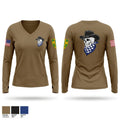 HHC, 18 MP BDE Women's Long Sleeve V-neck Shirt - 1