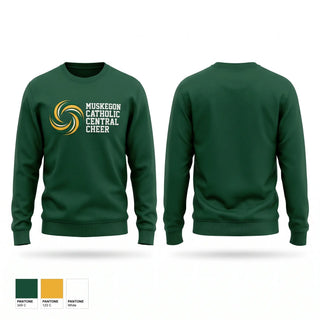 Crew Neck Sweatshirt, Muskegon Catholic Central Cheer, Cheer, Teamtime, Team time, sublimation, custom sports apparel, team uniforms, spirit wear, spiritwear, sports uniforms, custom shirts, team store, custom team store, fundraiser sports, apparel fundraiser