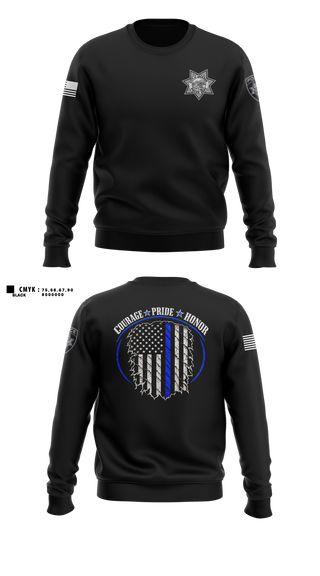Crew Neck Sweatshirt, Jackson Police Department, Police, Teamtime, Team time, sublimation, custom sports apparel, team uniforms, spirit wear, spiritwear, sports uniforms, custom shirts, team store, custom team store, fundraiser sports, apparel fundraiser