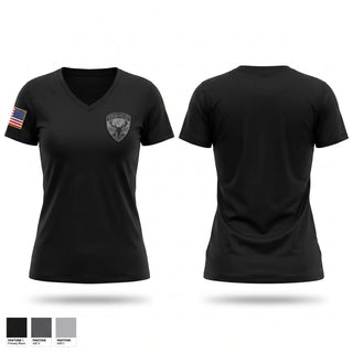 Womens Short Sleeve Vneck Shirt, Bishop Police Department, Police, Teamtime, Team time, sublimation, custom sports apparel, team uniforms, spirit wear, spiritwear, sports uniforms, custom shirts, team store, custom team store, fundraiser sports, apparel fundraiser
