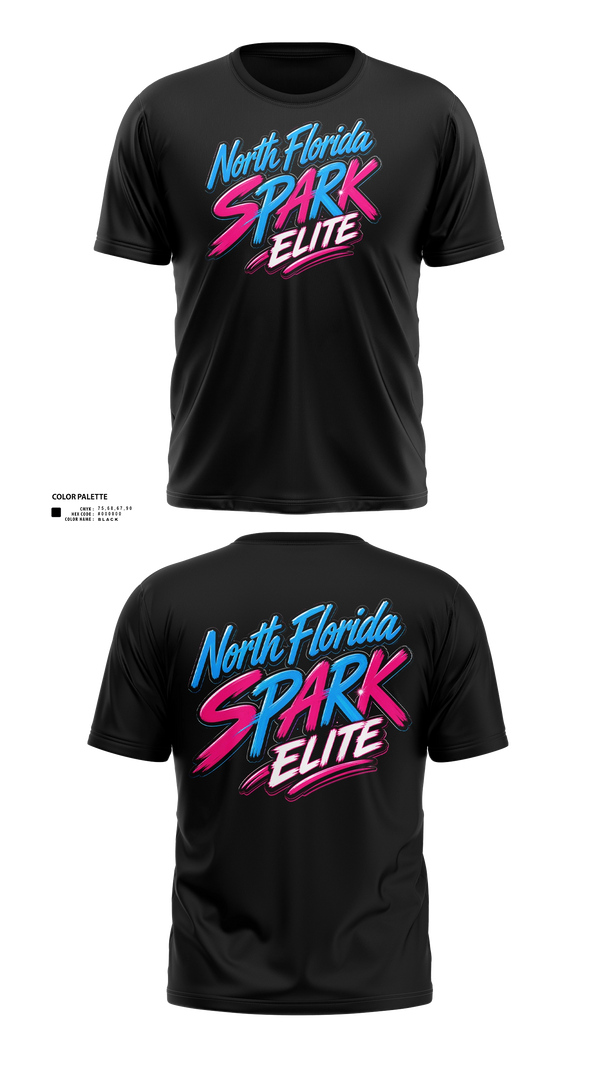 Short Sleeve Performance Shirt, North Florida Spark, Softball, Teamtime, Team time, sublimation, custom sports apparel, team uniforms, spirit wear, spiritwear, sports uniforms, custom shirts, team store, custom team store, fundraiser sports, apparel fundraiser