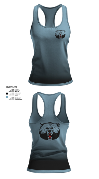 Womens Track Singlet, Livingstone College Blue Bears, Track & Field, Teamtime, Team time, sublimation, custom sports apparel, team uniforms, spirit wear, spiritwear, sports uniforms, custom shirts, team store, custom team store, fundraiser sports, apparel fundraiser
