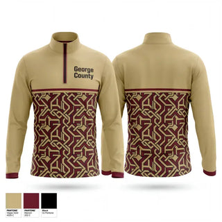 Quarter Zip Jacket, George County, Wrestling, Teamtime, Team time, sublimation, custom sports apparel, team uniforms, spirit wear, spiritwear, sports uniforms, custom shirts, team store, custom team store, fundraiser sports, apparel fundraiser