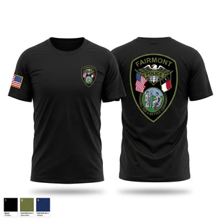 Old School Cotton Feel Shirt, Fairmont Police Department, Police, Teamtime, Team time, sublimation, custom sports apparel, team uniforms, spirit wear, spiritwear, sports uniforms, custom shirts, team store, custom team store, fundraiser sports, apparel fundraiser
