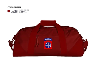 Duffle Bag, 82d ABN DIV, , Teamtime, Team time, sublimation, custom sports apparel, team uniforms, spirit wear, spiritwear, sports uniforms, custom shirts, team store, custom team store, fundraiser sports, apparel fundraiser