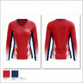 New York American Legion Baseball Women's Long Sleeve V-neck Shirt - 1