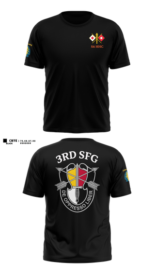 Old School Cotton Feel Shirt, S6 HHC 3SFG(A), Army, Teamtime, Team time, sublimation, custom sports apparel, team uniforms, spirit wear, spiritwear, sports uniforms, custom shirts, team store, custom team store, fundraiser sports, apparel fundraiser