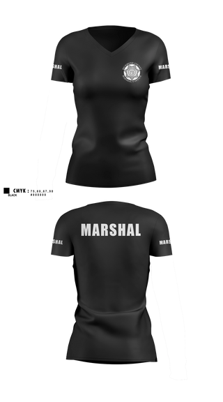 Womens Short Sleeve Vneck Shirt, Richmond County Marshal's Office, Police, Teamtime, Team time, sublimation, custom sports apparel, team uniforms, spirit wear, spiritwear, sports uniforms, custom shirts, team store, custom team store, fundraiser sports, apparel fundraiser