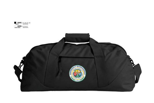 Duffle Bag, CCRI Emergency Management / Emergency Operations Center, Fire Department, Teamtime, Team time, sublimation, custom sports apparel, team uniforms, spirit wear, spiritwear, sports uniforms, custom shirts, team store, custom team store, fundraiser sports, apparel fundraiser