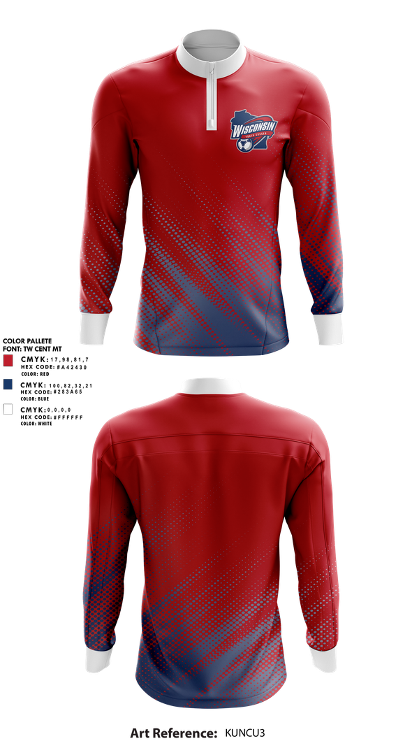 Quarter Zip Jacket, Wisconsin Youth Soccer Association, Men's Soccer, Teamtime, Team time, sublimation, custom sports apparel, team uniforms, spirit wear, spiritwear, sports uniforms, custom shirts, team store, custom team store, fundraiser sports, apparel fundraiser