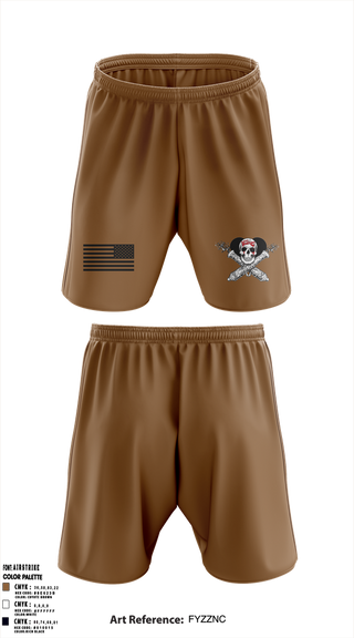 Athletic Shorts With Pockets, 1-320TH FAR FOX CO, Army, Teamtime, Team time, sublimation, custom sports apparel, team uniforms, spirit wear, spiritwear, sports uniforms, custom shirts, team store, custom team store, fundraiser sports, apparel fundraiser