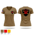 HHB 40th Division Artillery Women's Short Sleeve V-neck Shirt - 1