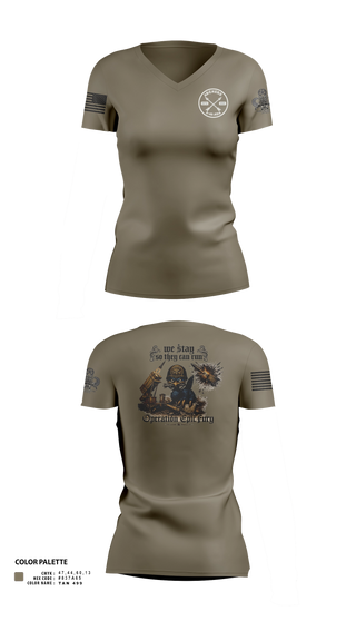 Womens Short Sleeve Vneck Shirt, A/2-43 ADA, Army, Teamtime, Team time, sublimation, custom sports apparel, team uniforms, spirit wear, spiritwear, sports uniforms, custom shirts, team store, custom team store, fundraiser sports, apparel fundraiser