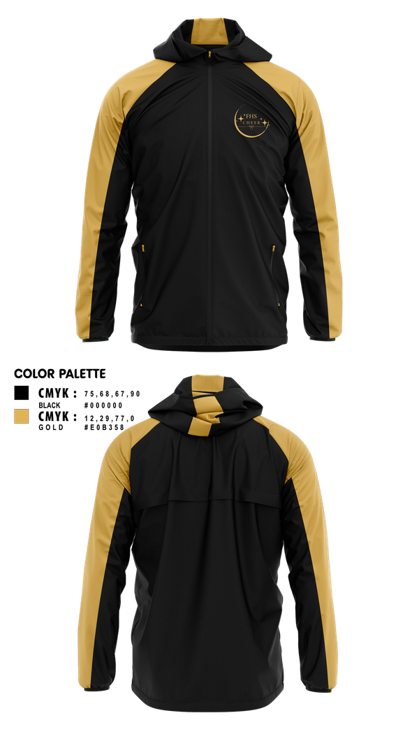 Windbreaker, Fredericktown High School Cheerleading, Cheer, Teamtime, Team time, sublimation, custom sports apparel, team uniforms, spirit wear, spiritwear, sports uniforms, custom shirts, team store, custom team store, fundraiser sports, apparel fundraiser